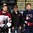 GRAND FORKS, NORTH DAKOTA - APRIL 17: Latvia's Emils Ezitis #15 and USA's Kieffer Bellows #22 receive their Player of the Game award during preliminary round action at the 2016 IIHF Ice Hockey U18 World Championship. (Photo by Matt Zambonin/HHOF-IIHF Images)


